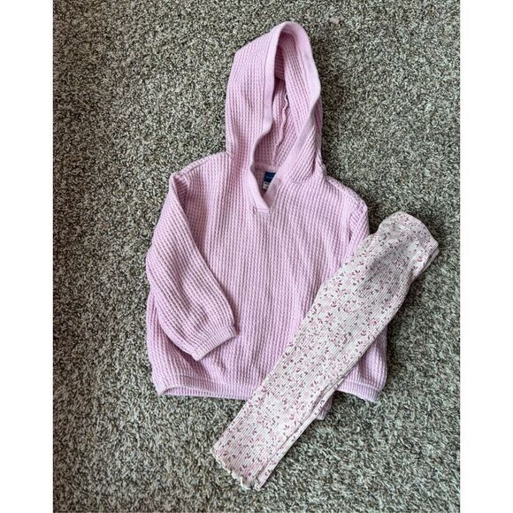 ❤️Old Navy Thermal-Knit Hoodie and Leggings Set - Picture 1 of 5